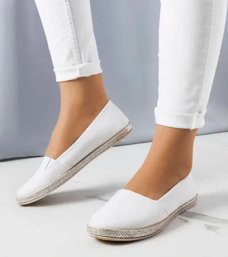Białe brokatowe espadryle Margaret 36 na Arena.pl