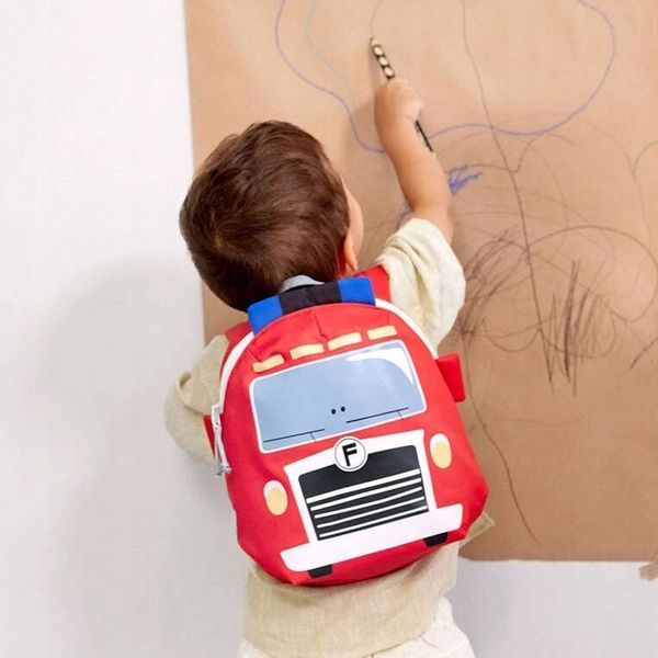 Plecak przedszkolny mini Tiny Drivers Wóz strażacki 2 lata+, Lassig zdjęcie 10