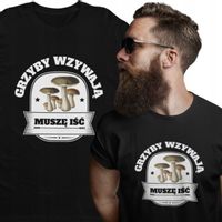 T-SHIRT MĘSKI PREZENT DLA MIŁOŚNIKA GRZYBOBRANIA M