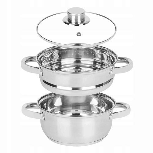 GARNEK do gotowania NA PARZE indukcja garnek ze stali nierdzewnej 2L Sano na Arena.pl