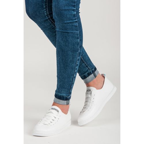 Białe wiązane trampki r.41 na Arena.pl