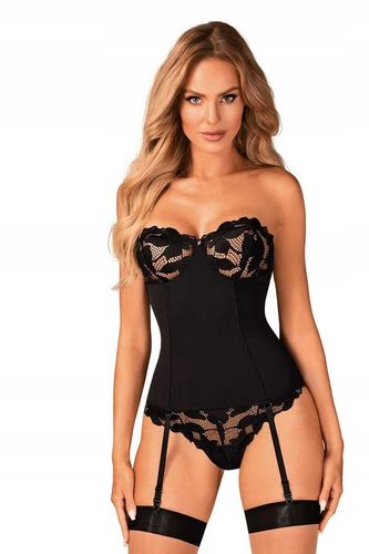 Obsessive Gorset Editya czarny M/L na Arena.pl
