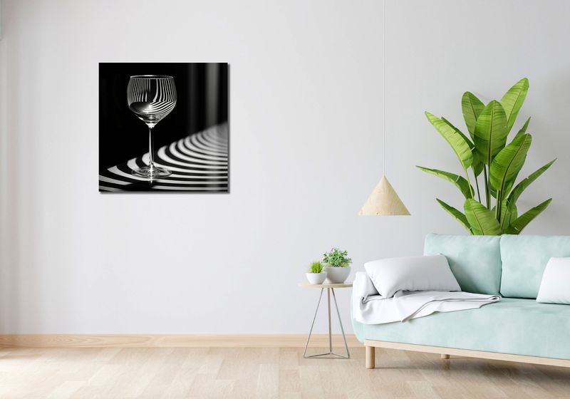 Obraz 70x70cm Refleksje nad Szkłem zdjęcie 2