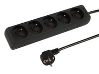 Przedłużacz sieciowy PR-570P 5-Gniazd z uziemieniem 5m czarny 3x1,5mm