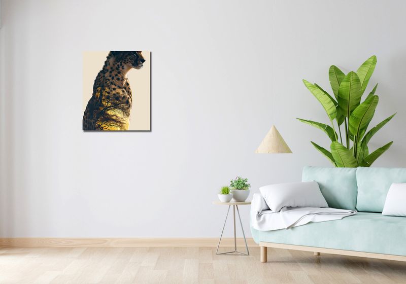 Obraz 50x60cm Gepard Duch Sawanny zdjęcie 2