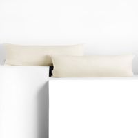 Poszewka na poduszkę wałek bawełna AMBER 20x120 2szt. ecru DecoKing