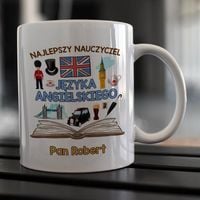 Kubek z imieniem dla nauczycielki / nauczyciela języka angielskiego
