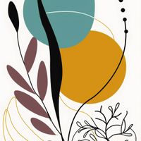 Plakat 50x50cm Akwarelowe Przebudzenie