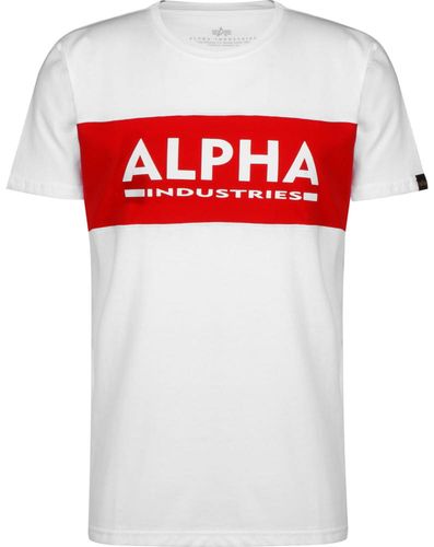 Alpha Industries T-shirt Alpha Inlay M, biały na Arena.pl