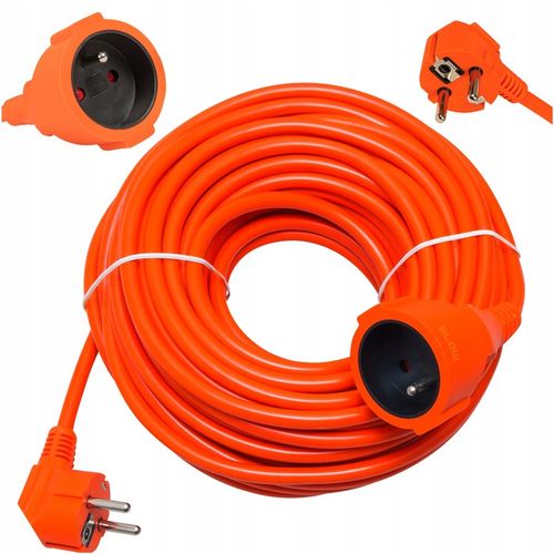 PRZEDŁUŻACZ OGRODOWY BUDOWLANY DO KOSIARKI OGRODU GRUBY SZNUR 3x1,5mm na Arena.pl