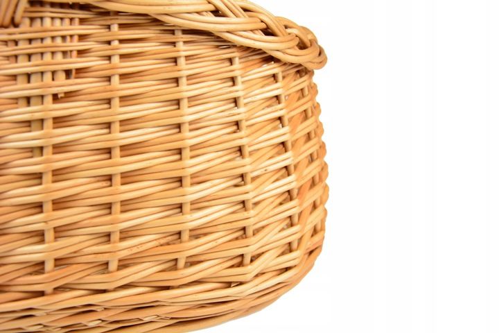 PIĘKNY wiklinowy koszyk NA ZAKUPY PIKNIK GRZYBY XL zdjęcie 3