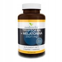 MEDVERITA TRYPTOFAN+MELATONINA 100k SAMOPOCZUCIE MÓZG STRES RELAKS