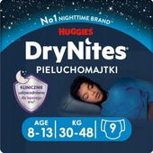 Huggies Pieluchomajtki DryNites 8-13 lat Boy 9 szt