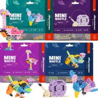 Mini Wafle Klocki Marioinex Nature zestaw TUKAN FLAMING KOLIBER ŚLIMAK