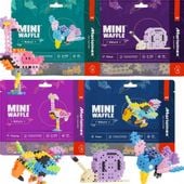 Mini Wafle Klocki Marioinex Nature zestaw TUKAN FLAMING KOLIBER ŚLIMAK