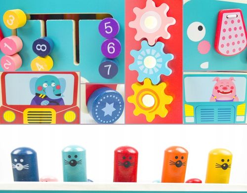 LT301 WBIJAK SŁOŃ DREWNIANY MONTESSORI KOSTKA EDUKACYJNA na Arena.pl