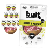 KARMA DLA PSA – MOKRA KARMA SASZETKA MIELONKA WOŁOWINA 10x500g | BULT