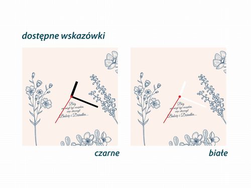 ZEGAR SZKLANY PROSTOKĄTNY - Bóg stworzył Babcię i Dziadka na Arena.pl
