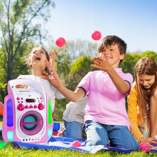 Zestaw KARAOKE głośnik bluetooth CD+G/2 mikrofony zdjęcie 16