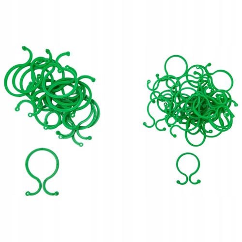 Zestaw 40x Zapinki do Mocowania Roślin (2 rozmiary) 25x 4x3cm, 15x 6x4cm na Arena.pl