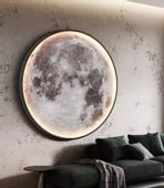 Plafon Lampa Led Księżyc 40 cm - Moon 3D - pilot