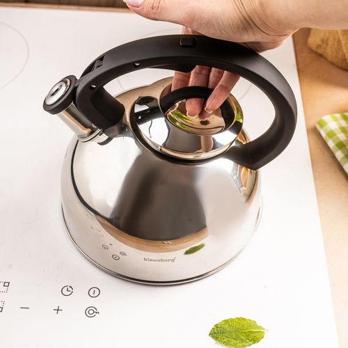 czajnik stalowy z gwizdkiem 2,5l klausberg kb-7910 na Arena.pl