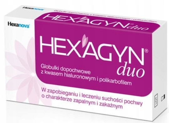 HEXAGYN DUO globulki dopochwowe 10 sztuk zdjęcie 1