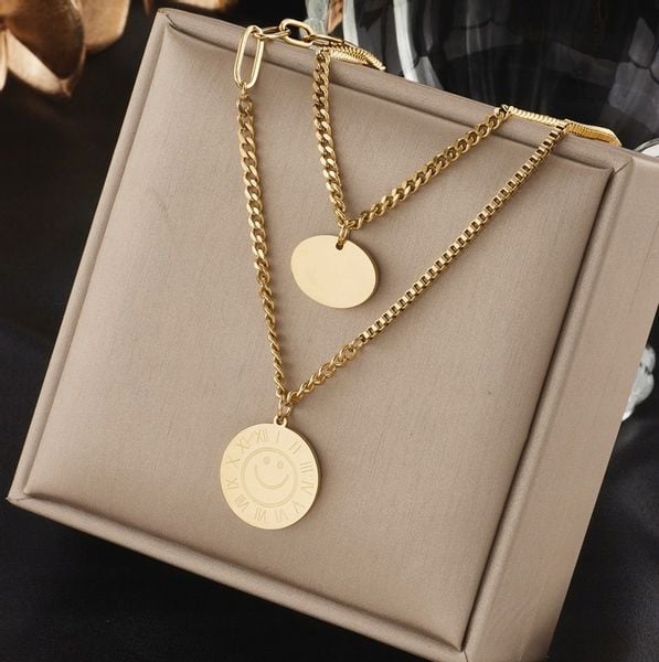 Pozłacany Naszyjnik Stal Chirurgiczna Złoty 18K zdjęcie 6