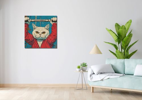 Obraz 70x70cm Mistrz Ciężarów na Arena.pl