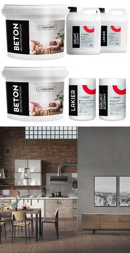 e-concreto Beton Architektoniczny Tynk ZESTAW na 30m2 (szary) na Arena.pl