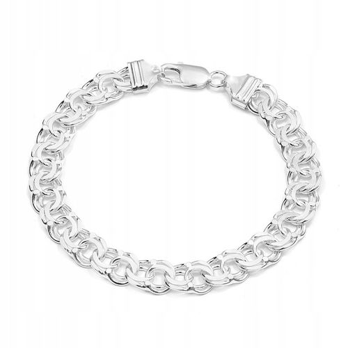 BRANSOLETKA SREBRNA GARIBALDI 21cm 11,3 mm 925 na Arena.pl