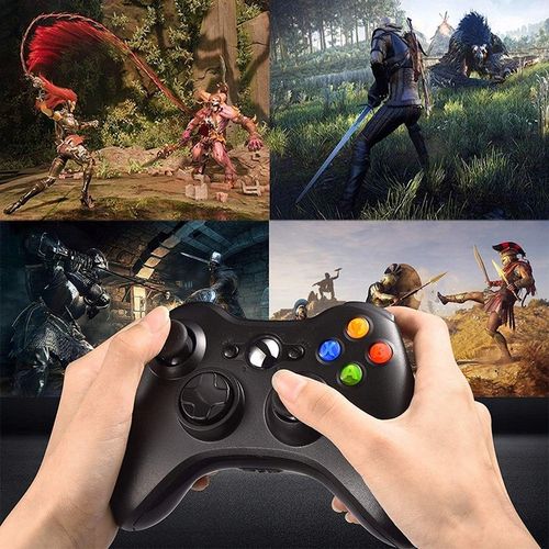 PAD do PC XBOX 360 BEZPRZEWODOWY KONTROLER + ODBIORNIK USB CZARNY na Arena.pl