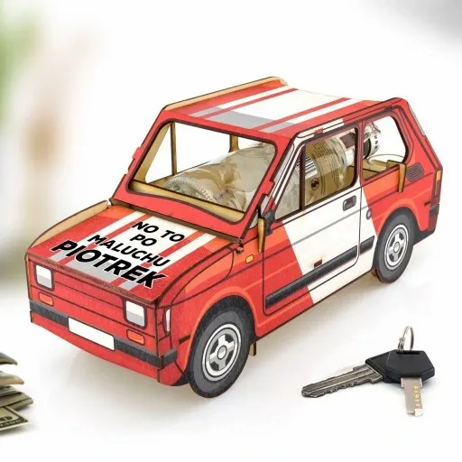 Wódowóz MALUCH kieliszki PREZENT urodziny 30 40 50 stojak na flaszkę + imię zdjęcie 3