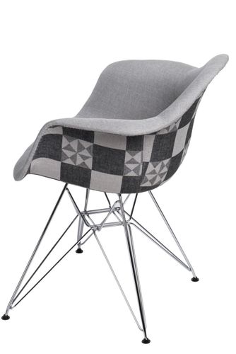 Krzesło P018 DAR Pattern szare/patchwork na Arena.pl