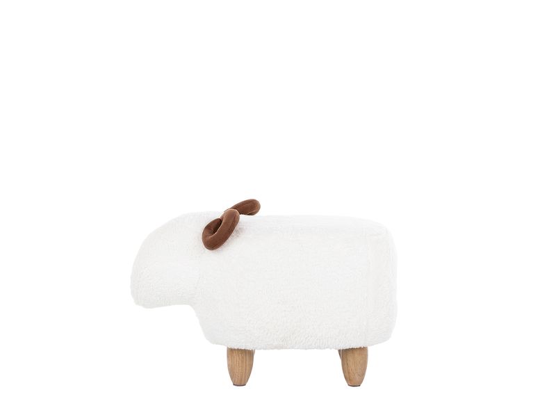 Pufa zwierzak biała LAMB zdjęcie 3