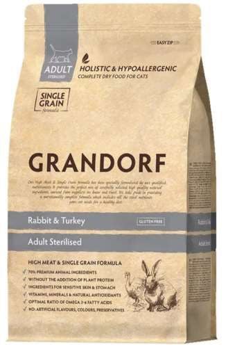 Grandorf Cat Rabbit & Turkey - Sterilized 400g na Arena.pl