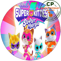 Opłatek na tort - SuperKoty - SuperKitties
