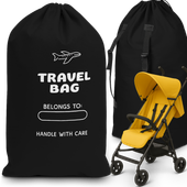 POKROWIEC OCHRONNY NA WÓZEK WOREK DO SAMOLOTU AUTA TORBA UNIWERSALNY CZARNY