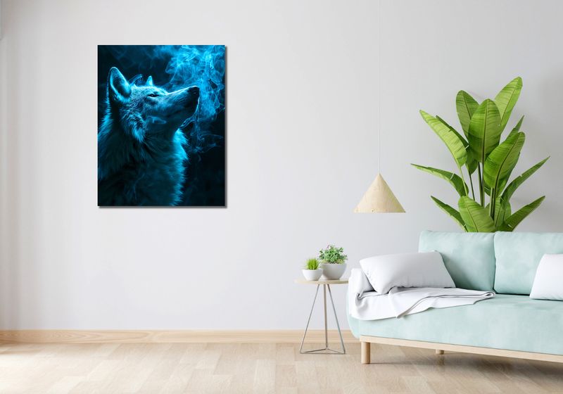 Obraz 70x90cm Oddech Wilka zdjęcie 2