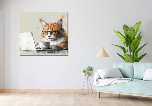 Obraz 100x90cm Nie przed Kawusią na Arena.pl