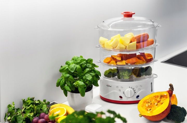 PAROWAR 3 POZIOMY 8,5L 900W JAJOWAR NA 8 JAJ MISKA NA RYŻ GALLET 962 zdjęcie 11