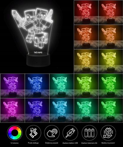 Lampka Plexido Statuetka Led Pamiątka Pierwsza Komunia Święta Jezus na Arena.pl