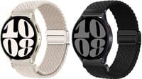 Pasek zamienny do zegarka rozstaw 20 mm 2 szt. czarny beżowy