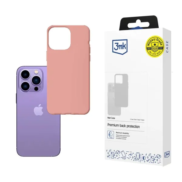 Etui 3mk Matt Case na iPhone 14 Pro - różowe zdjęcie 1