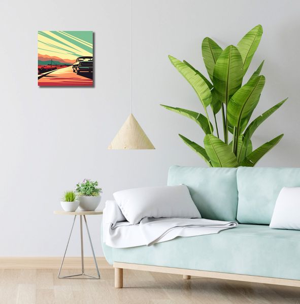 Obraz 30x30cm Droga przez Pustynię zdjęcie 2