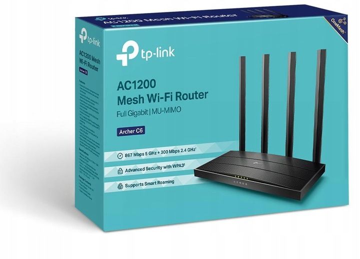 TP-LINK Archer C6 AC1200 router WPS VPN gigabit zdjęcie 2