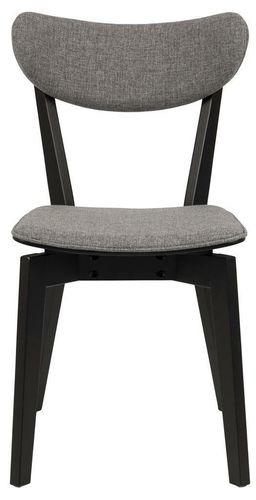 Krzesło Roxby tapicerowane szare/czarne na Arena.pl