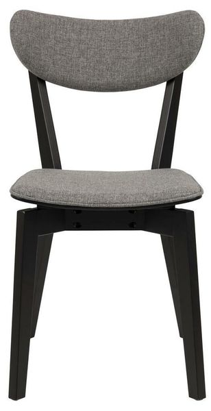 Krzesło Roxby tapicerowane szare/czarne zdjęcie 3