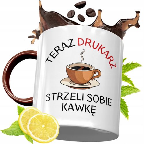 Kubek Bordowy Dla Drukarza Na Urodziny Prezent Z Nadrukiem Ze Zdjęciem na Arena.pl