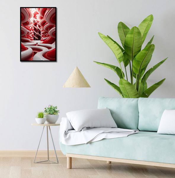 Plakat 40x60cm Czerwone Wiry zdjęcie 4